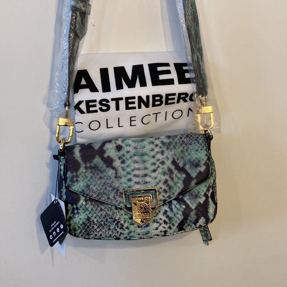 Aimee Kestenberg Snakeskin Purse NEW
